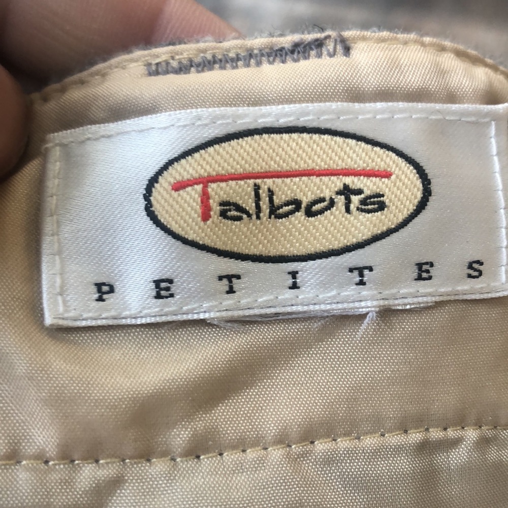 - Talbot’s skirt tan and gray plaid size 10 - Picture 8 of 13